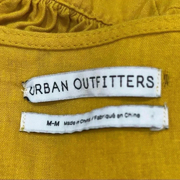 Urban Outfitters Linen Blend Boho Button front Blouse / shirt ❤️ - Picture 4 of 10